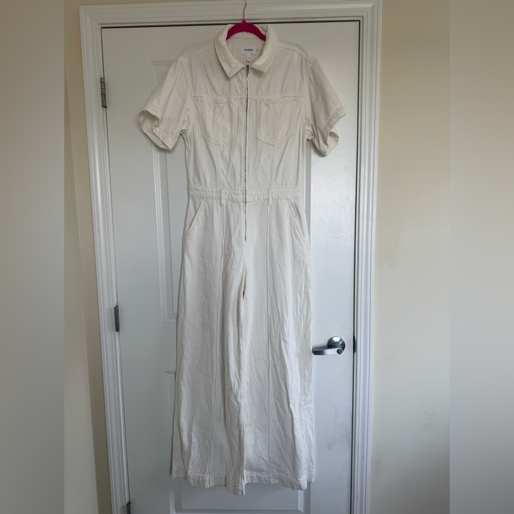 FRAME Denim Wide Leg Jumpsuit - Picture 4 of 4